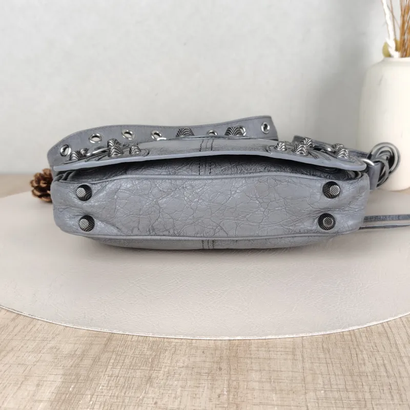 BALENCIAGA Crossbody Bagle cagole Crossbody Bag Grey Lambskin One Size24 × 5 × 14 cm — cover view 5 of 5