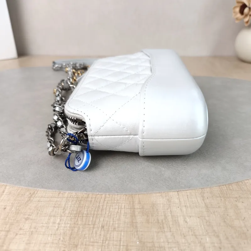 Chanel Crossbody Bag Gabrielle Gabrielle Bag Silver Calfskinmini19 × 4 × 10 cm — detail view 1 of 12