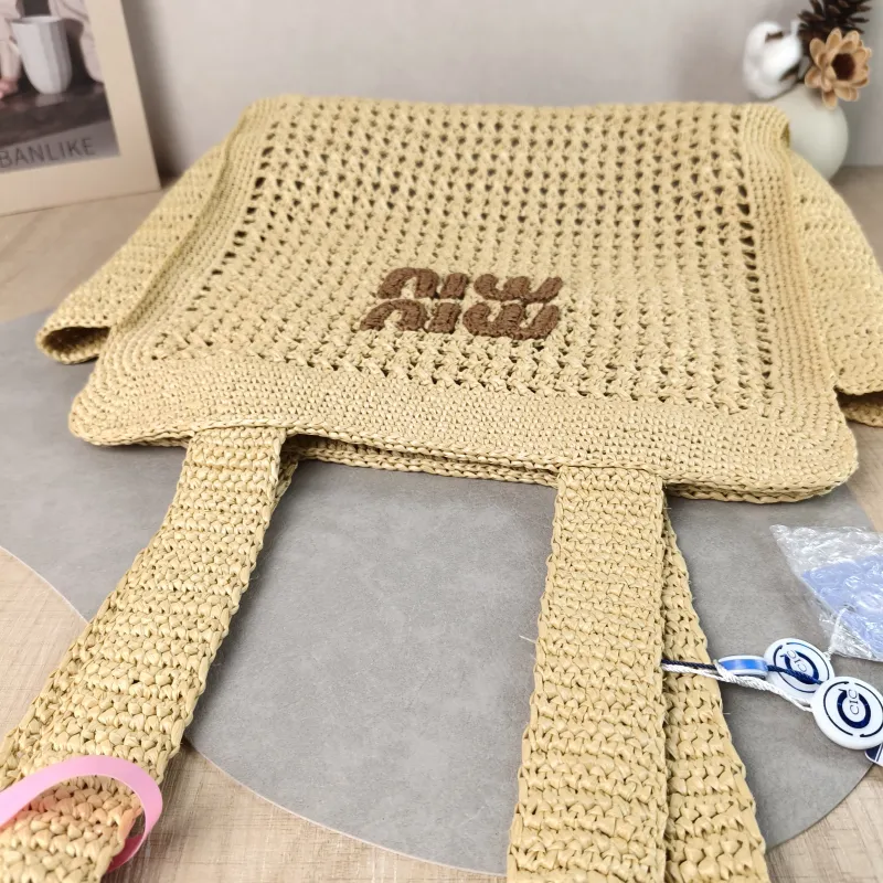 Miumiu Top Handle Bag Top Handle Bag Woven One Size 40 × 10 × 37 cm — detail view 6 of 12
