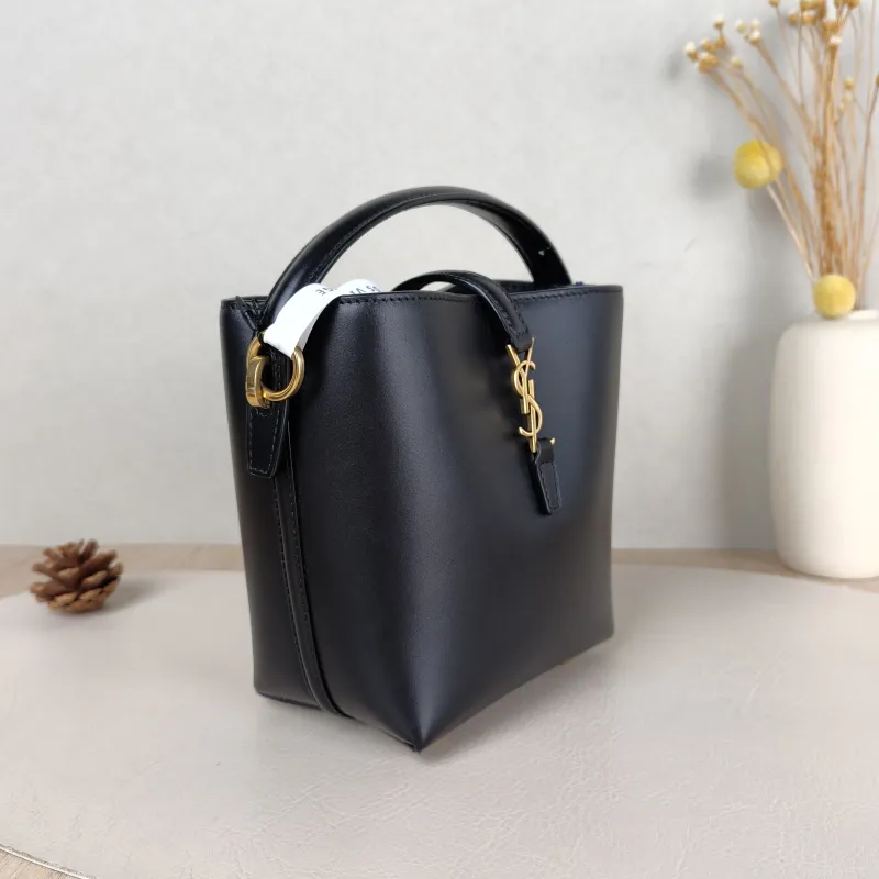 SAINT LAURENT Shoulder Bag LE 37 Black Calfskin Mini 13 × 6 × 15 cm — cover view 5 of 6