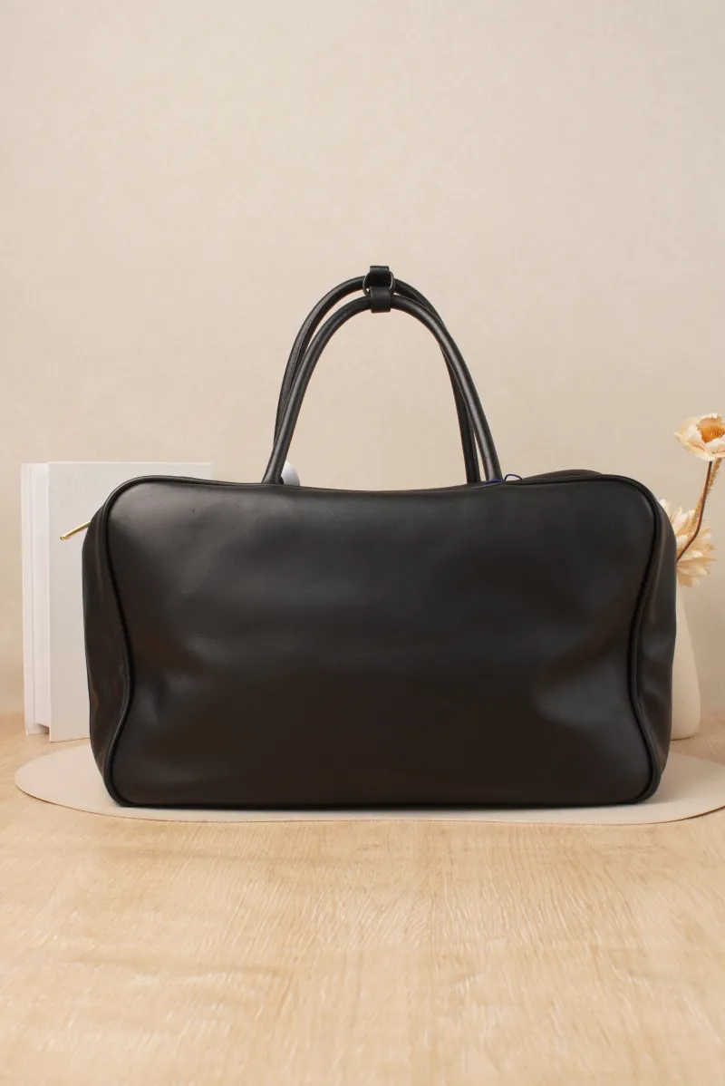 Miumiu Beau Bowling Bag Large Black Calfskin · 34 × 10 × 23 cm — cover view 7 of 7
