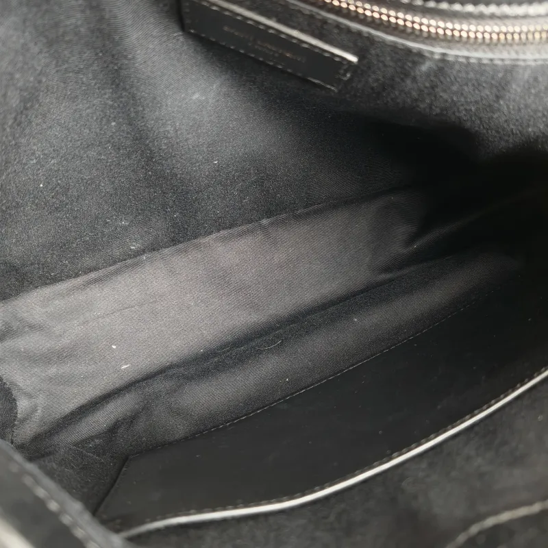 SAINT LAURENT Crossbody Bag Niki D Waxed Leather Calfskin Large 32 × 9 × 23 cm — detail view 5 of 13