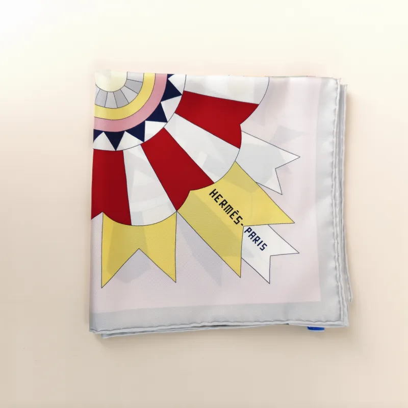 Hermès Pink Yellow Silk 90*90