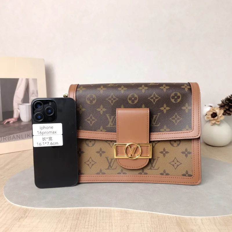 Louis Vuitton Crossbody Bag Dauphine Monogram PVC Medium 25 × 10.5 × 17 cm — cover view 2 of 6