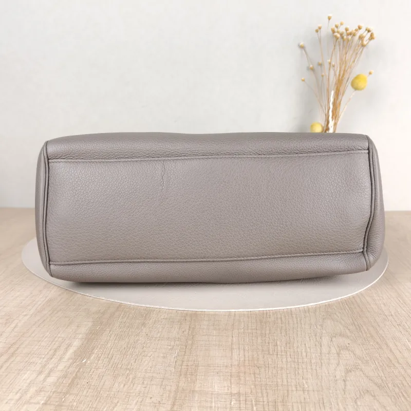 CELINE Shoulder Bag Soft 16Shoulder Bag Grey Calfskin Medium32 × 15 × 24 cm — cover view 3 of 5