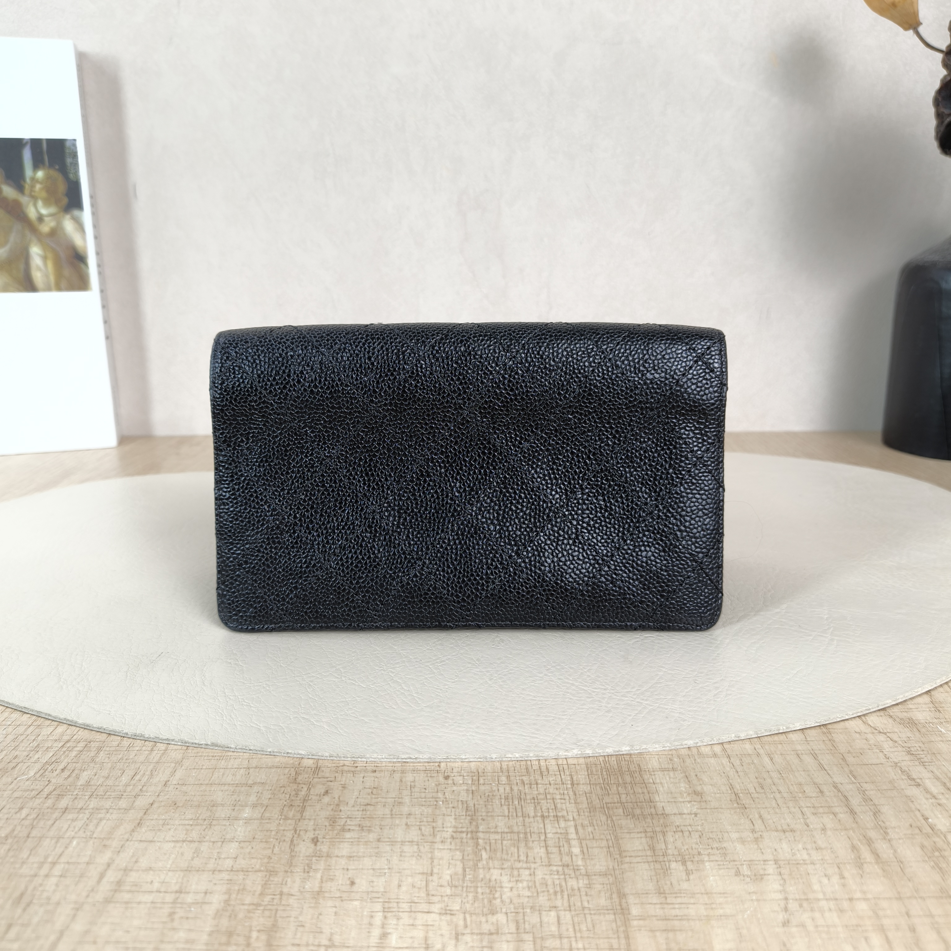 Chanel Wallet Wallet Black Calfskin Edition18 × 2 × 10.5 cm — cover view 4 of 6