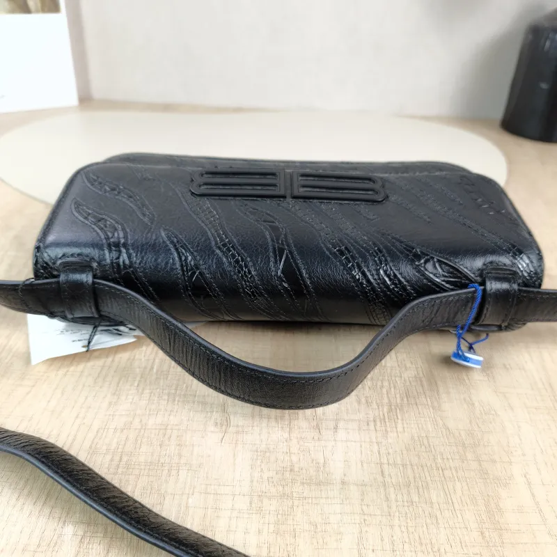 BALENCIAGA Shoulder Bag GOSSIP Black CC alfskin Small 23.5 × 10.5 × 12.5 cm — detail view 12 of 12
