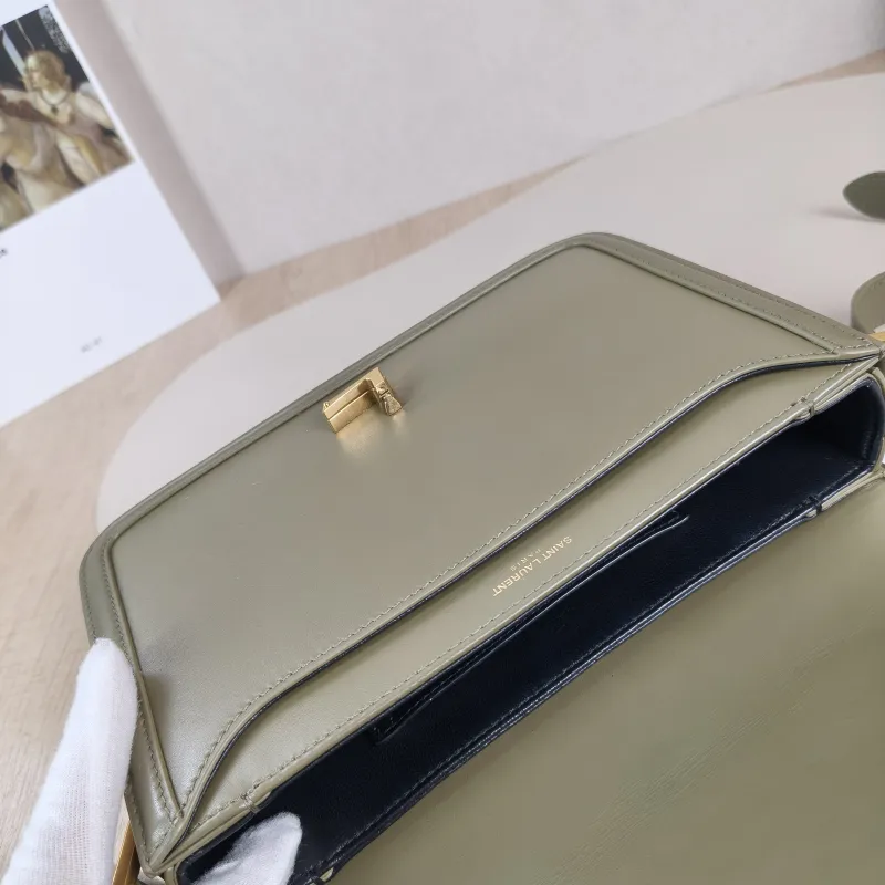 SAINT LAURENT Crossbody Bag Solferino Box Shoulder Bag Calfskin Medium 23 × 16 × 7 cm — detail view 6 of 13