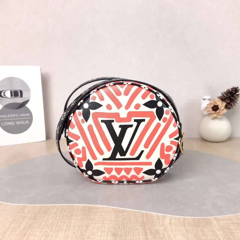 Louis Vuitton Crossbody Bag BOITE CHAPEAU SOUPLE Black PVC Small 17 × 7 × 16 cm