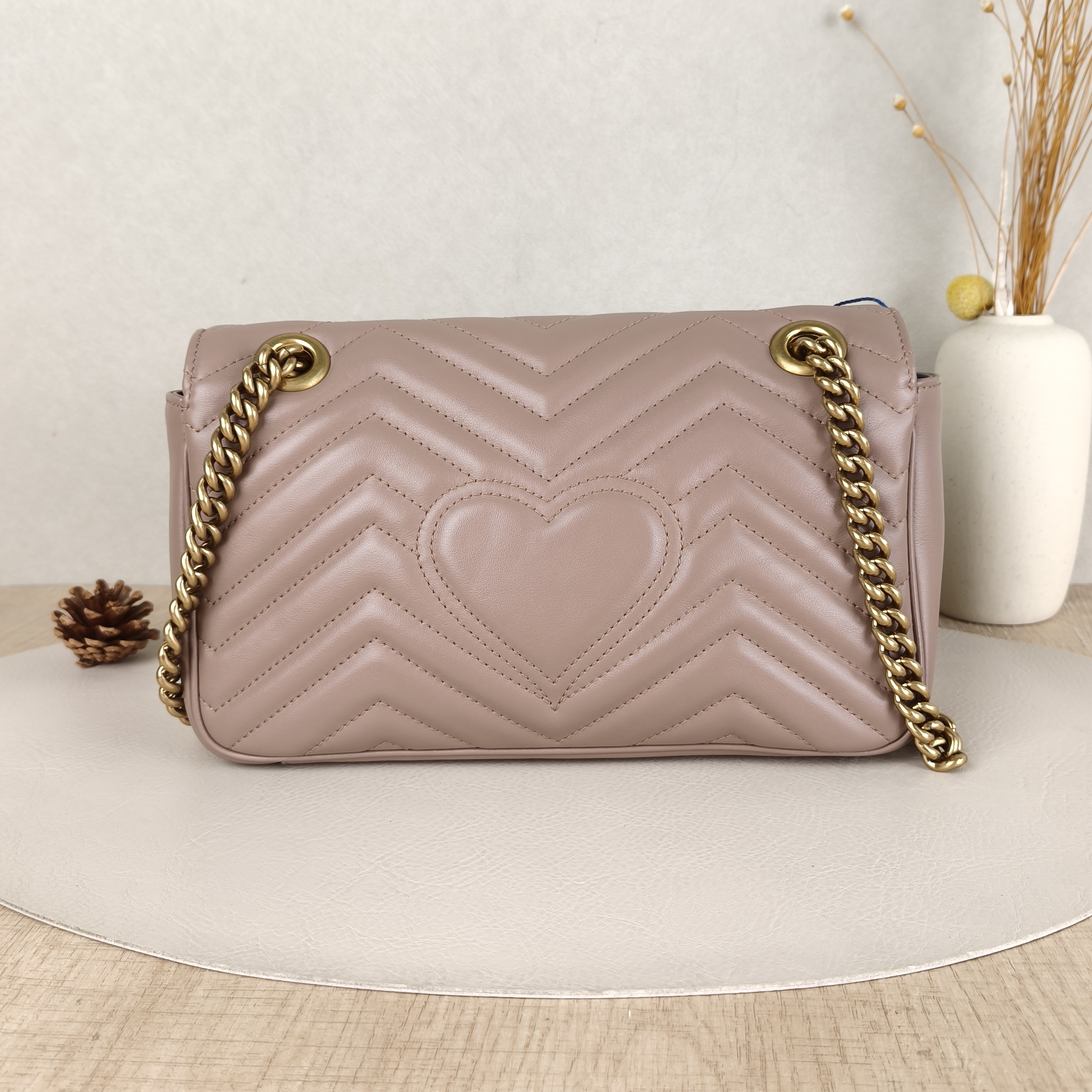 GUCCI Crossbody Bag GG Marmont Medium Marmont Edition Two Straps Pink Calfskin Medium26 × 7 × 13 cm — cover view 5 of 5