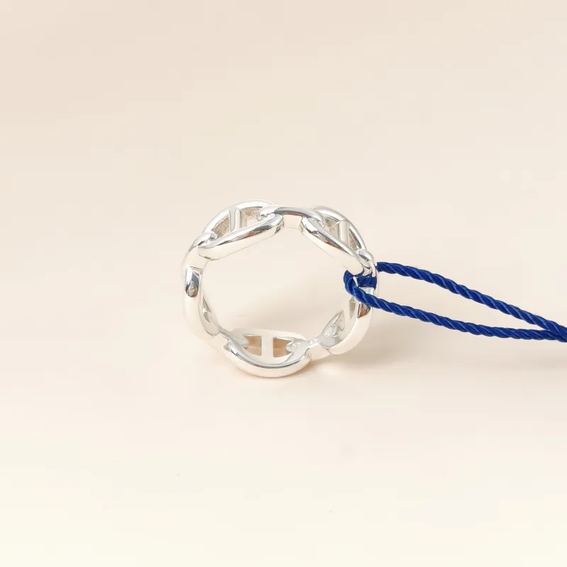 Hermès Ring Chaine d'Ancre Enchainee Ring Silver925 One Size57 — cover view 3 of 8