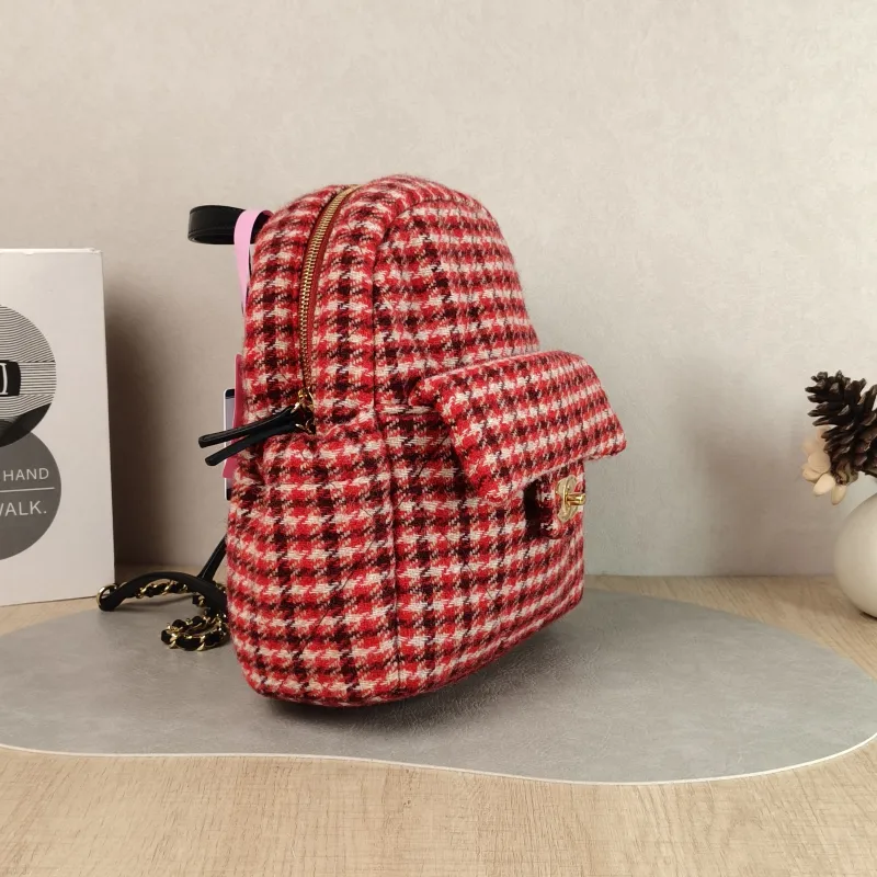 Chanel Backpack Collection Backpack Red One Size 23 × 9 × 23 cm — cover view 3 of 6
