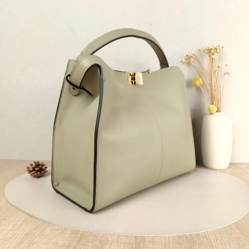 FENDI Shoulder Bag Peekaboo X-Lite Calfskin Medium 30 × 15 × 25 cm — cover view 2 of 5