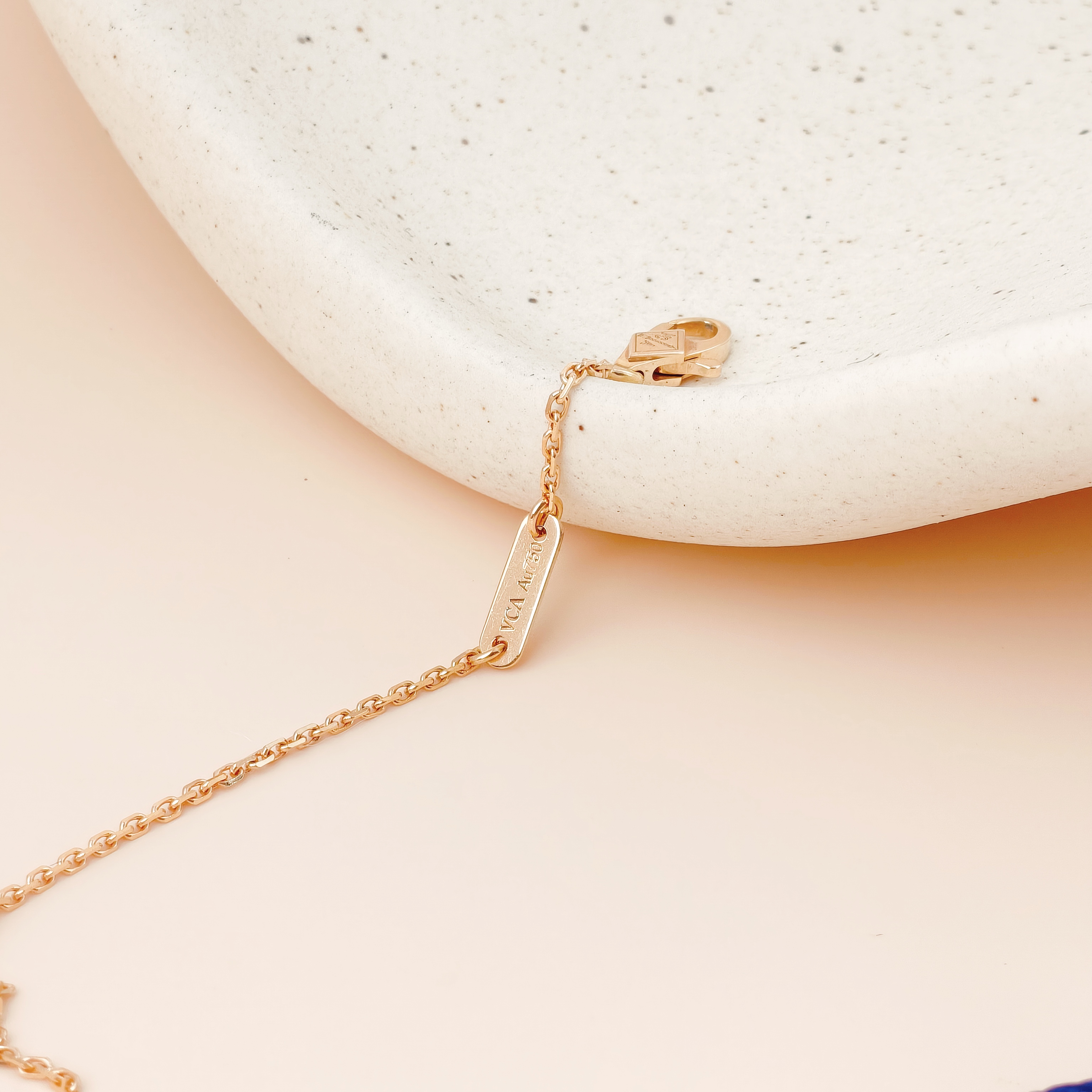 Van Cleef & Arpels Necklace Alhambra 18KR ose Gold Sweet Mini40cm — cover view 12 of 12