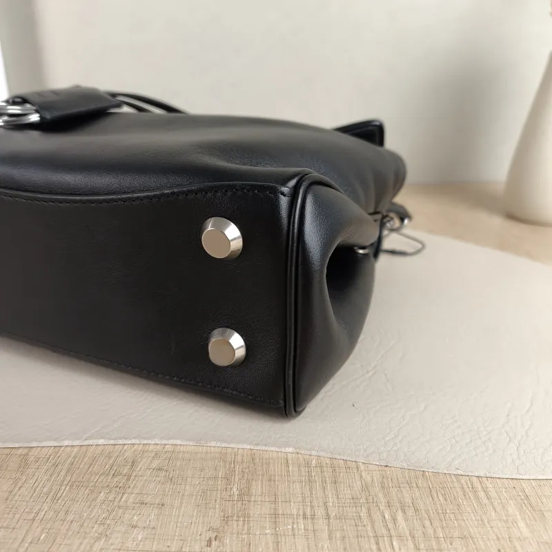 BALENCIAGA Crossbody Bag RODEO Black Calfskin Mini 23 × 10 × 17 cm — detail view 6 of 13