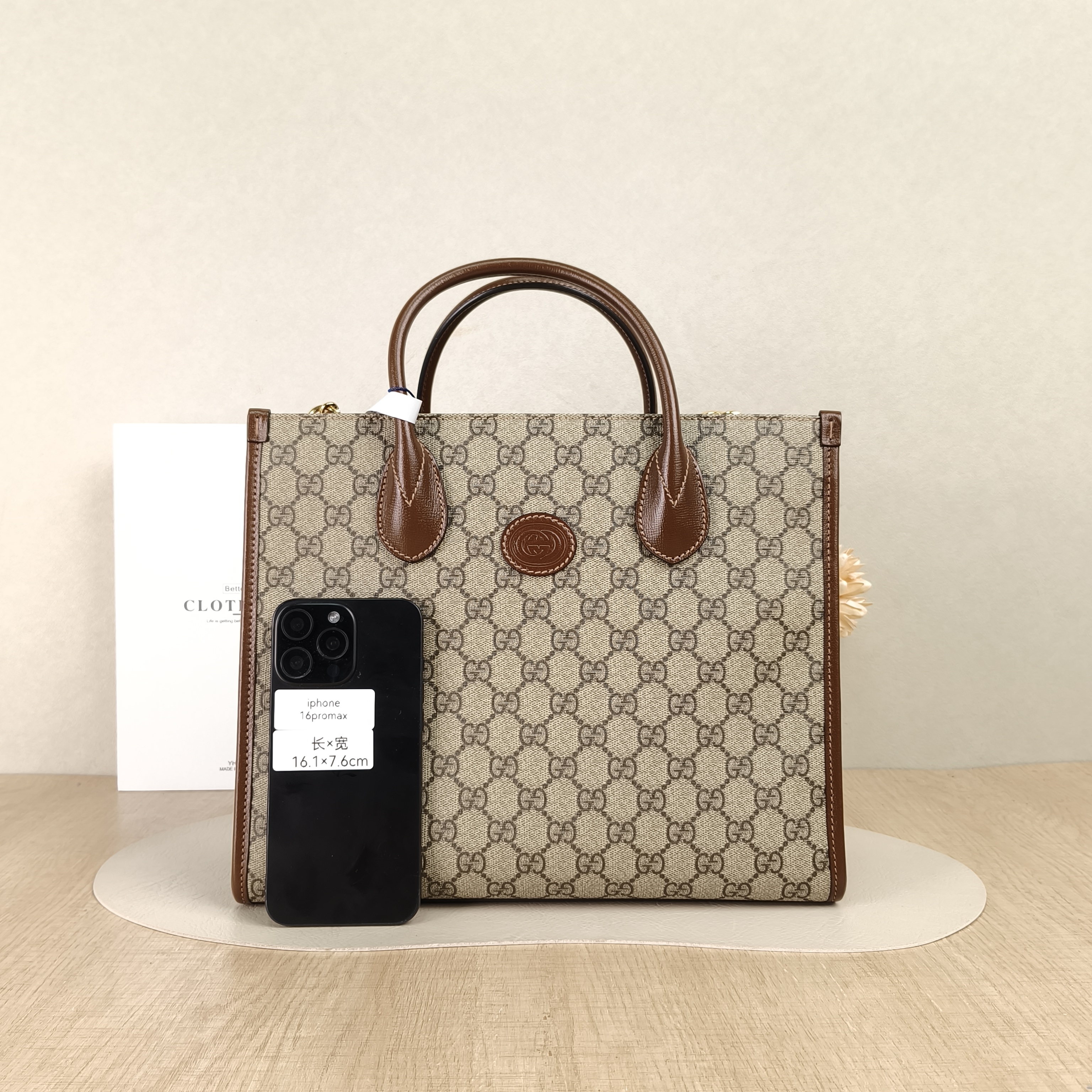 GUCCI Top Handle Bag GG Retro Collection Tote Bag Monogram PVC Small31 × 14 × 26.5 cm — cover view 2 of 5