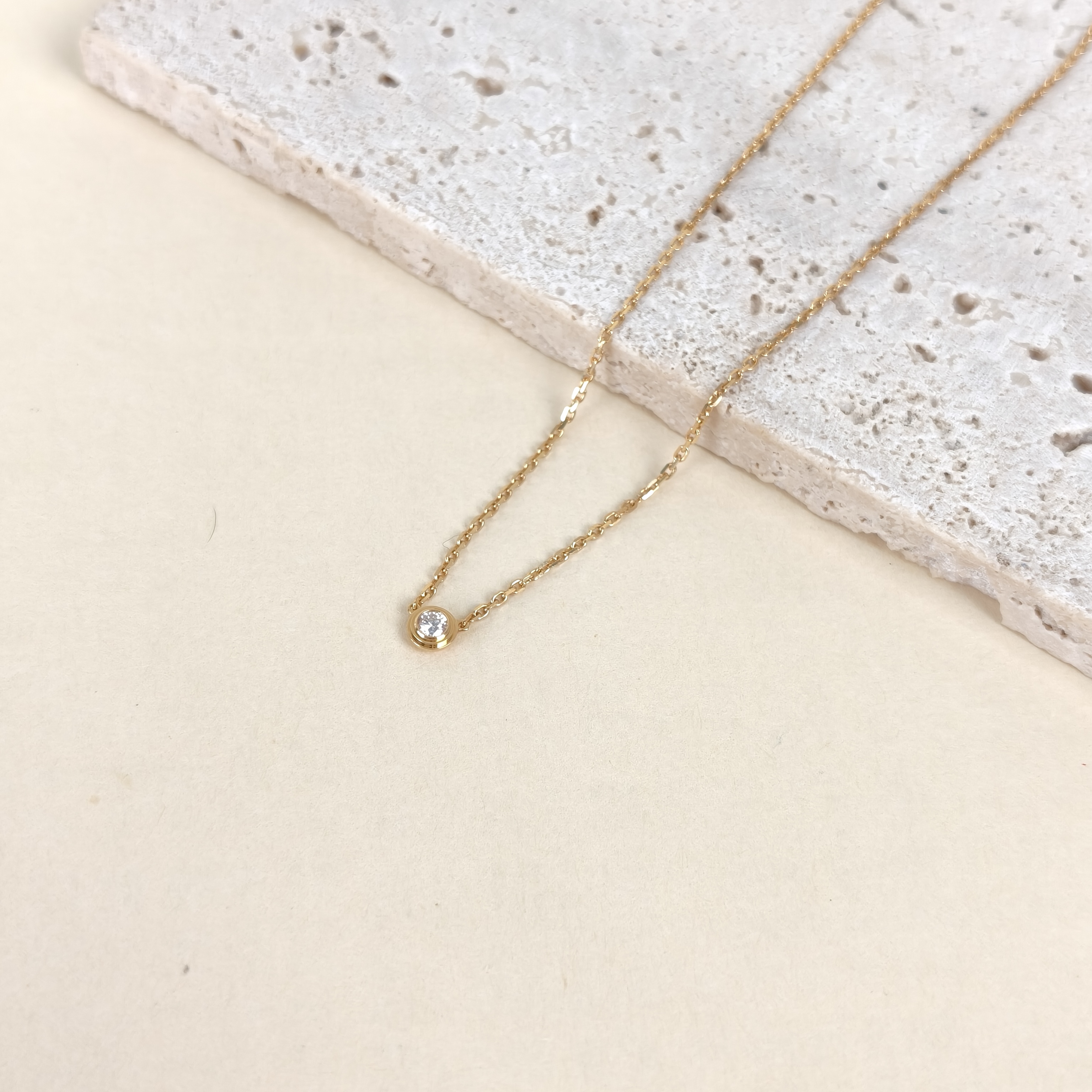 CARTIER Necklace d'Amour Necklace Gold18KY ellow Gold3.8 40cm 0.04ct — cover view 6 of 8