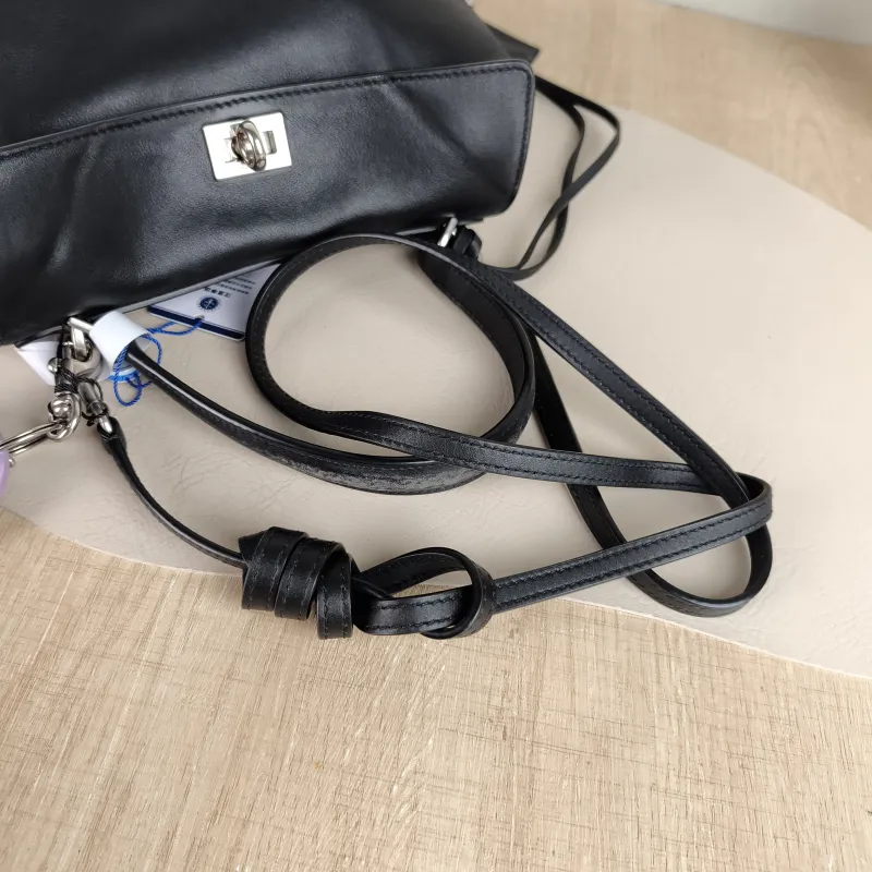 BALENCIAGA Crossbody Bag RODEO Black Calfskin Mini 23 × 10 × 17 cm — detail view 9 of 12