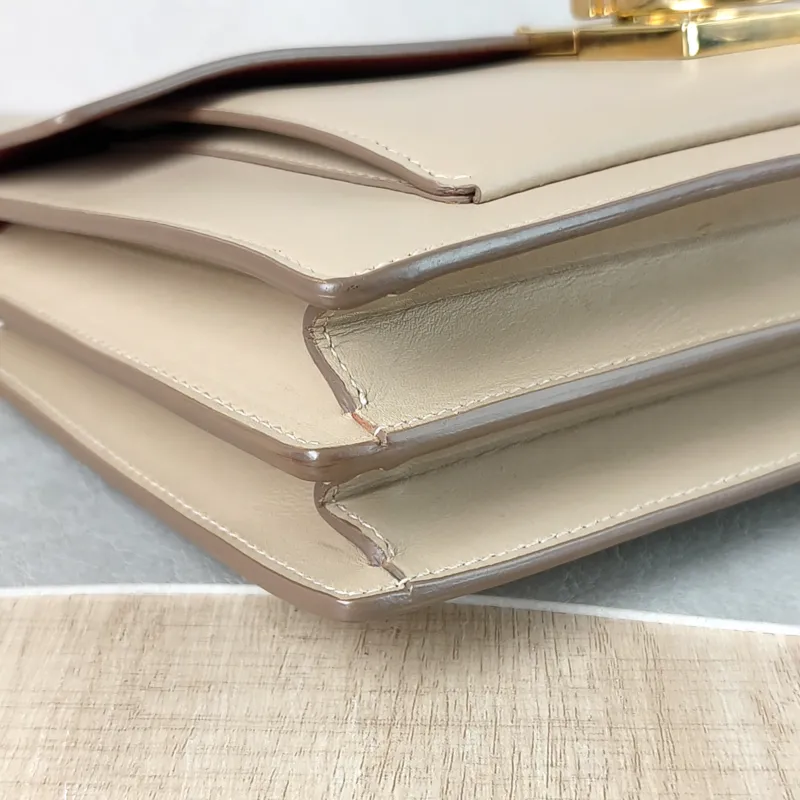 FERRAGAMO Shoulder Bag Shoulder Bag Taupe Calfskin 25.5 × 5 × 16 cm — detail view 2 of 14
