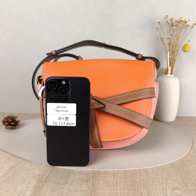 LOEWE Crossbody Bag Gate Colorblock Calfskin Medium 25 × 11.5 × 19 cm — cover view 5 of 5