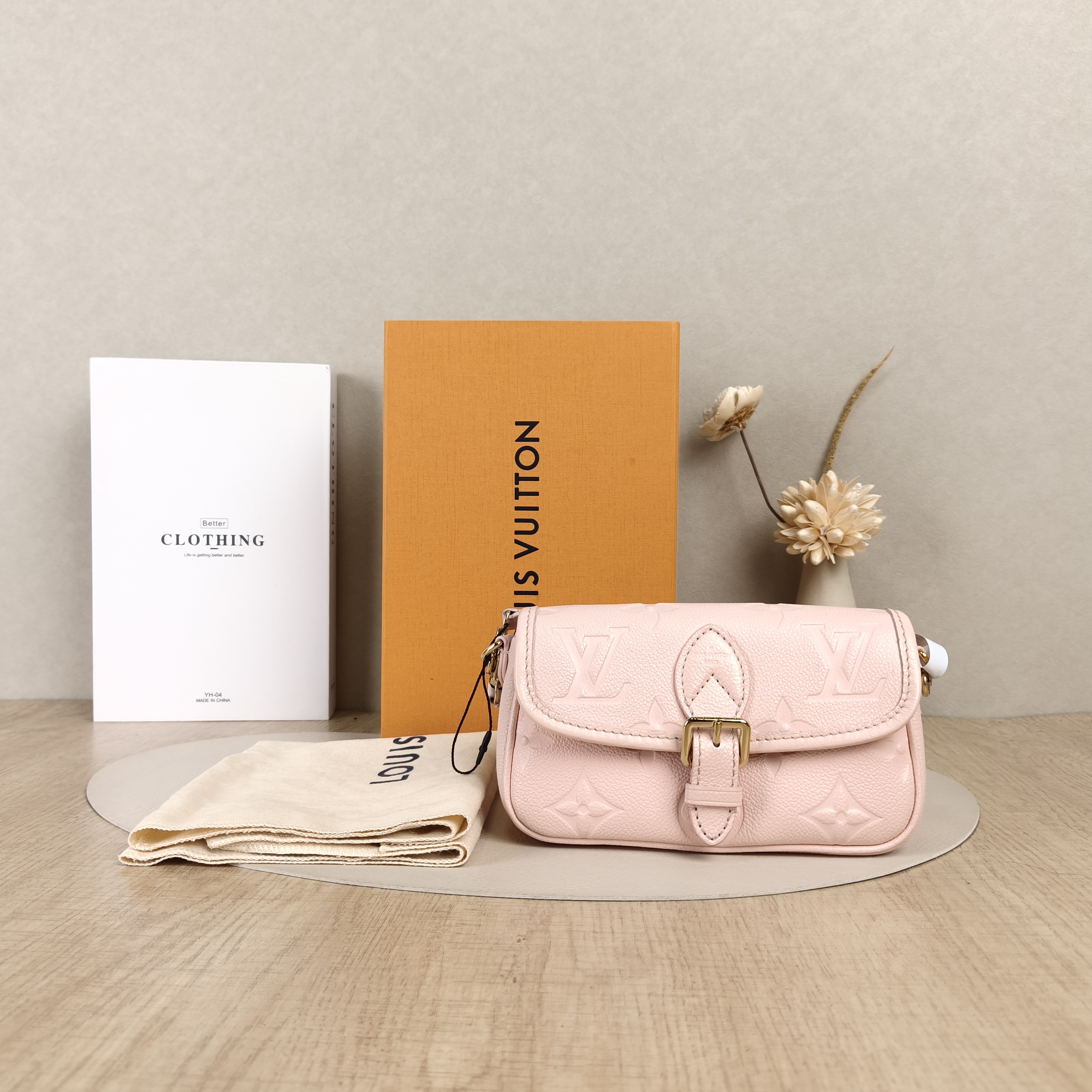 Louis Vuitton Crossbody Bag Diane Baguette Bag Monogram Empreinte Embossed Calfskinnano19 × 6 × 10.5 cm — cover view 7 of 9