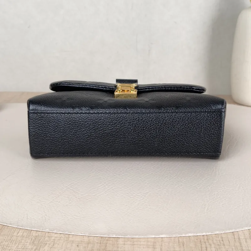 Louis Vuitton Crossbody Bag MADELEINE Black Monogram Empreinte Embossed Calfskin nano 21 × 6 × 12.5 cm — cover view 4 of 5