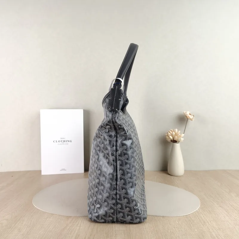 GOYARD Shoulder Bag Boheme Hobo​ Grey ine Canvas Small 43 × 14 × 27 cm — detail view 4 of 8
