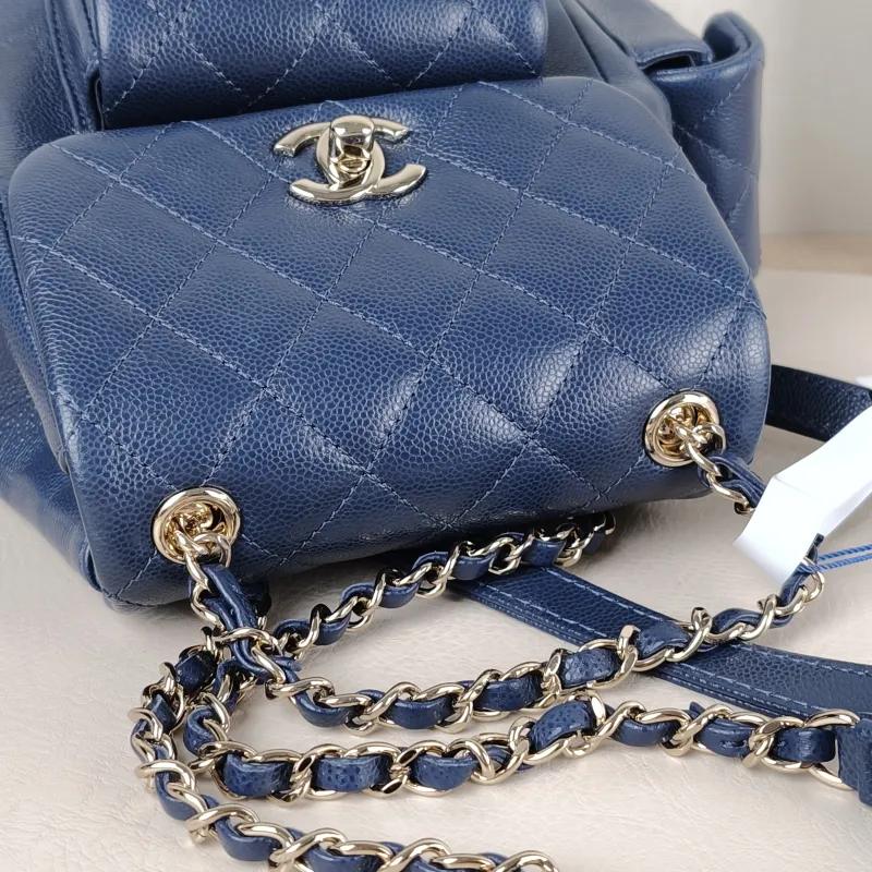 Chanel Backpack duma Navy Grained Calfskin Small 18 × 9.5 × 19 cm — detail view 3 of 15