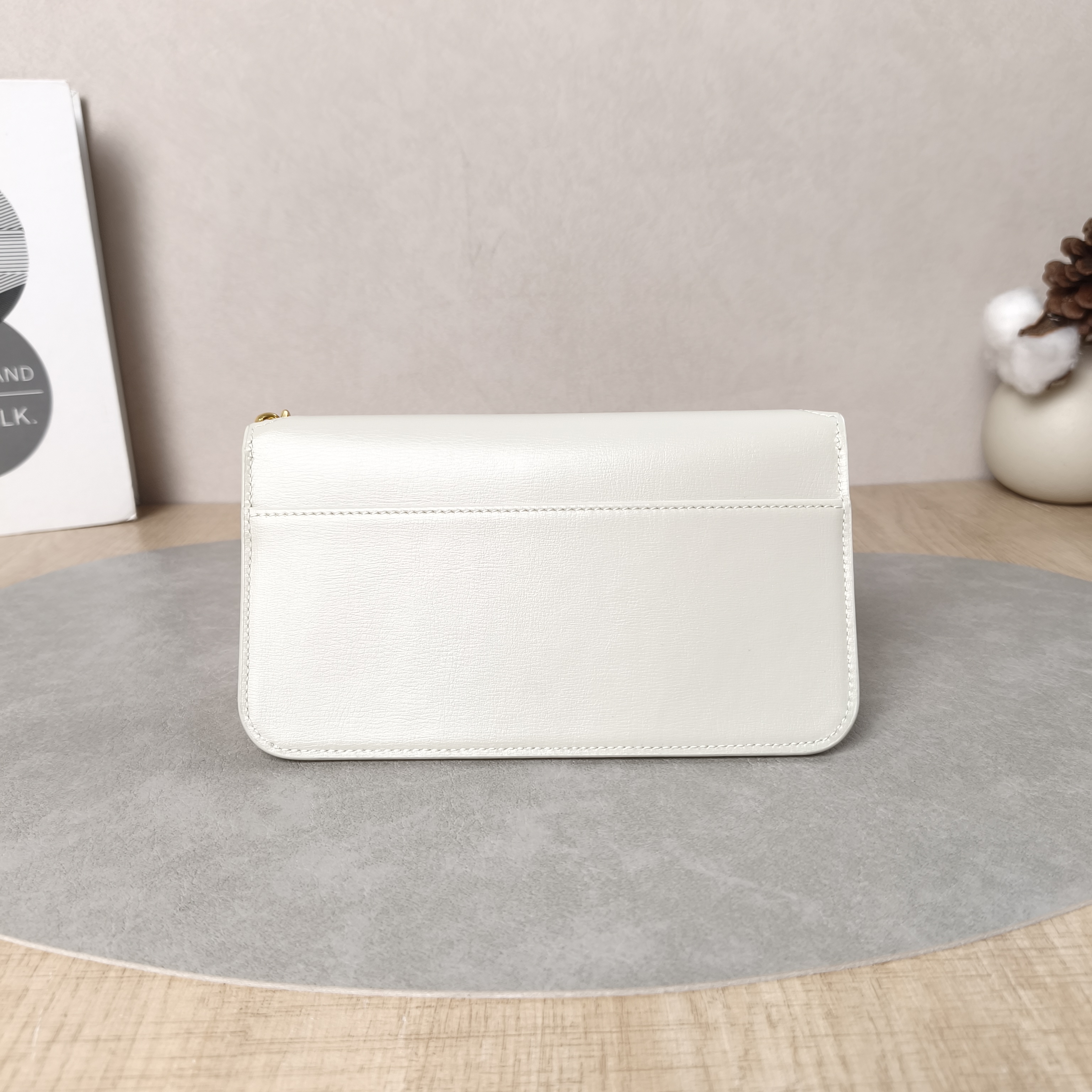 SAINT LAURENT Crossbody Bag Cassandre Chain Bag White Calfskinmini18 × 2.5 × 11 cm — cover view 3 of 5