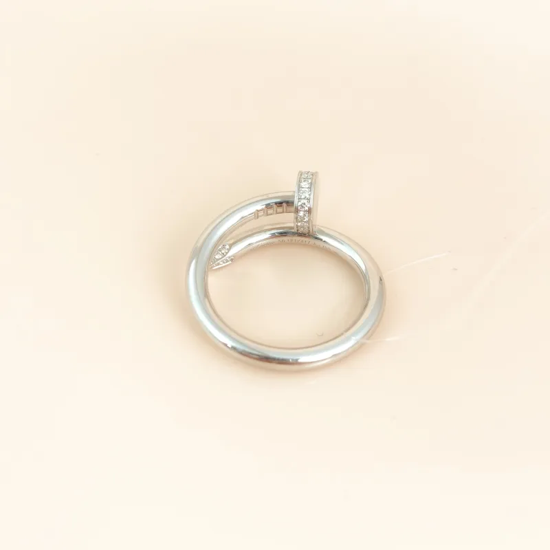 CARTIER Ring Juste un Clou Ring White Gold Diamond18KW hite Gold Edition 56 — cover view 2 of 7