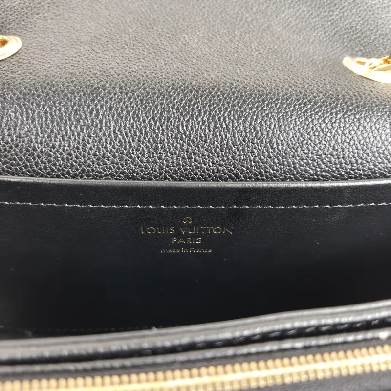 Louis Vuitton Crossbody Bag Marceau Chain Bag Black Monogram Empreinte Embossed Calfskin 24.5 × 6.5 × 15 cm — detail view 3 of 11