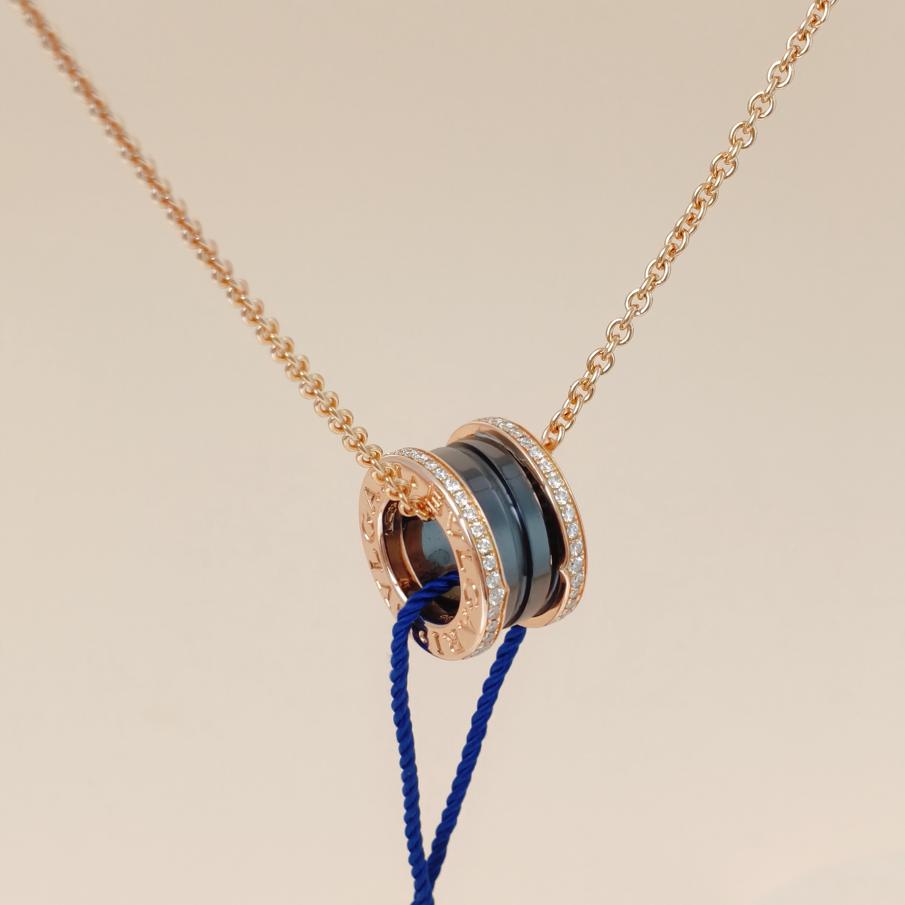 Bvlgari Necklace B.ZERO1Collection Black Pavé Diamond Gold18K Diamond One Size46cm — cover view 9 of 12