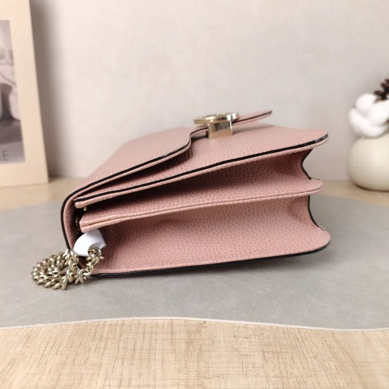 GUCCI Crossbody Bag Collection Crossbody Bag Pink Calfskin 28 × 7 × 18 cm — detail view 4 of 13