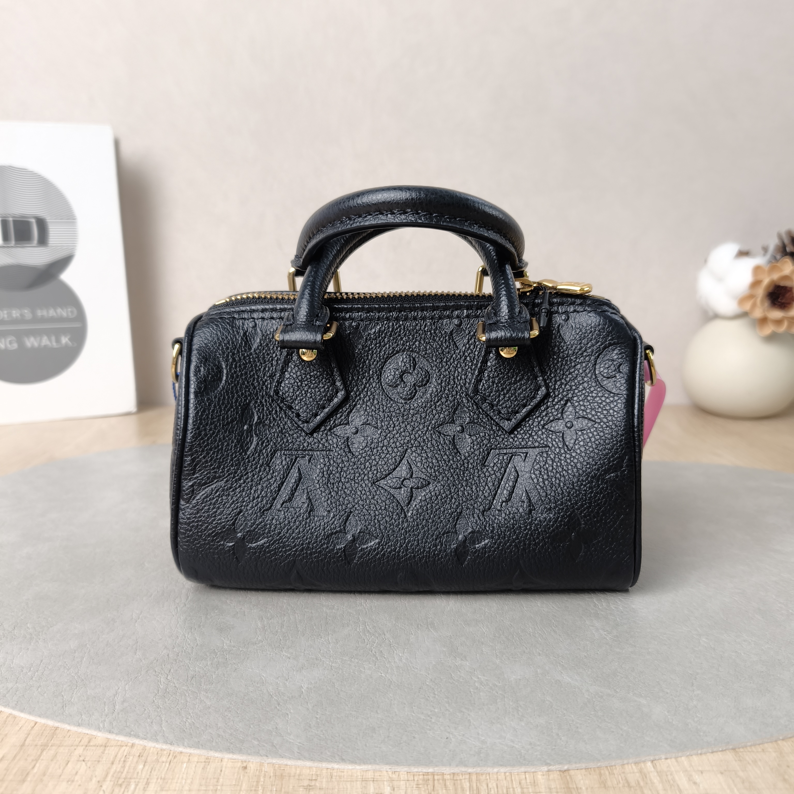 Louis Vuitton Crossbody Bag Speedy Nano Black Empreinte Embossed Calfskinnano16 × 7.5 × 10 cm — cover view 2 of 5