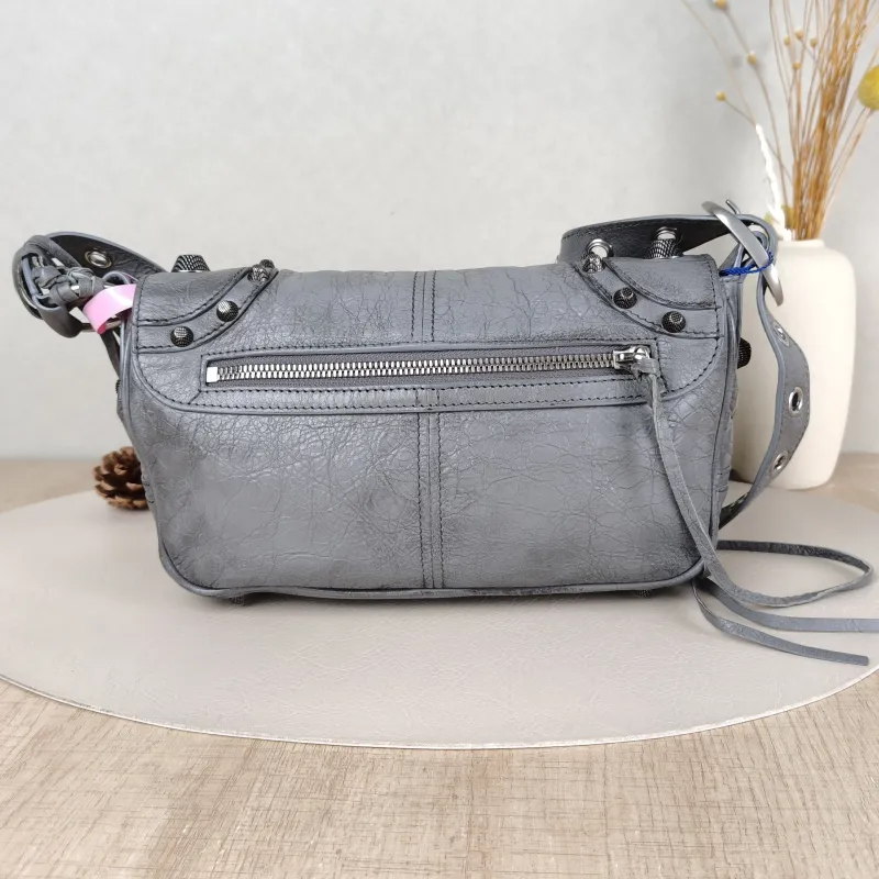 BALENCIAGA Crossbody Bagle cagole Crossbody Bag Grey Lambskin One Size24 × 5 × 14 cm — cover view 2 of 5