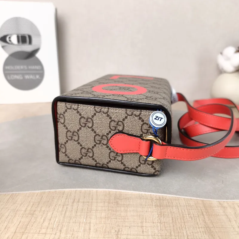 GUCCI Crossbody Bag LOVE Box Camera Bag Monogram PVC One Size 18 × 7 × 11 cm — detail view 3 of 12