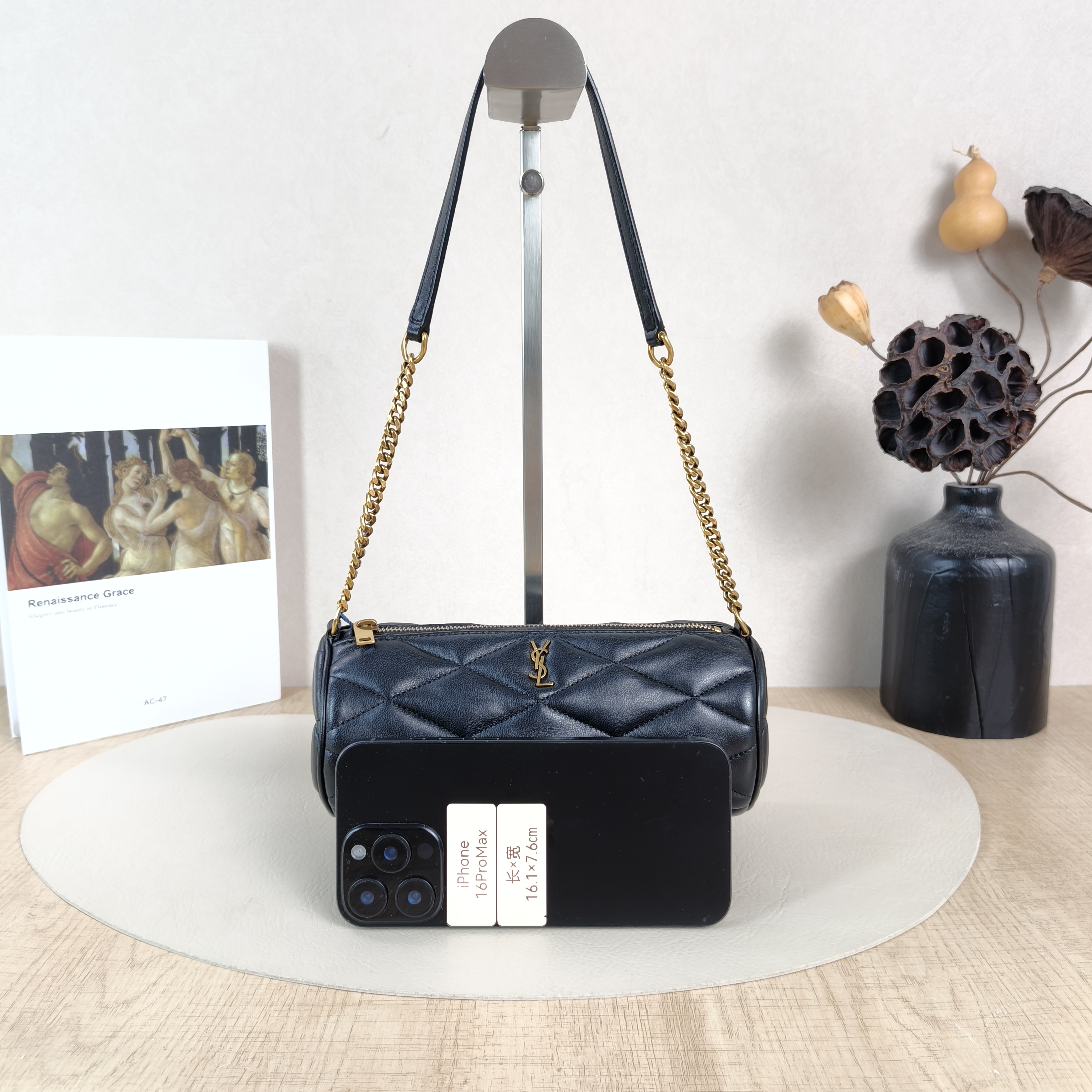 SAINT LAURENT Shoulder Bag Sade Black SL ambskinmini20 × 10 × 10 cm — cover view 4 of 5
