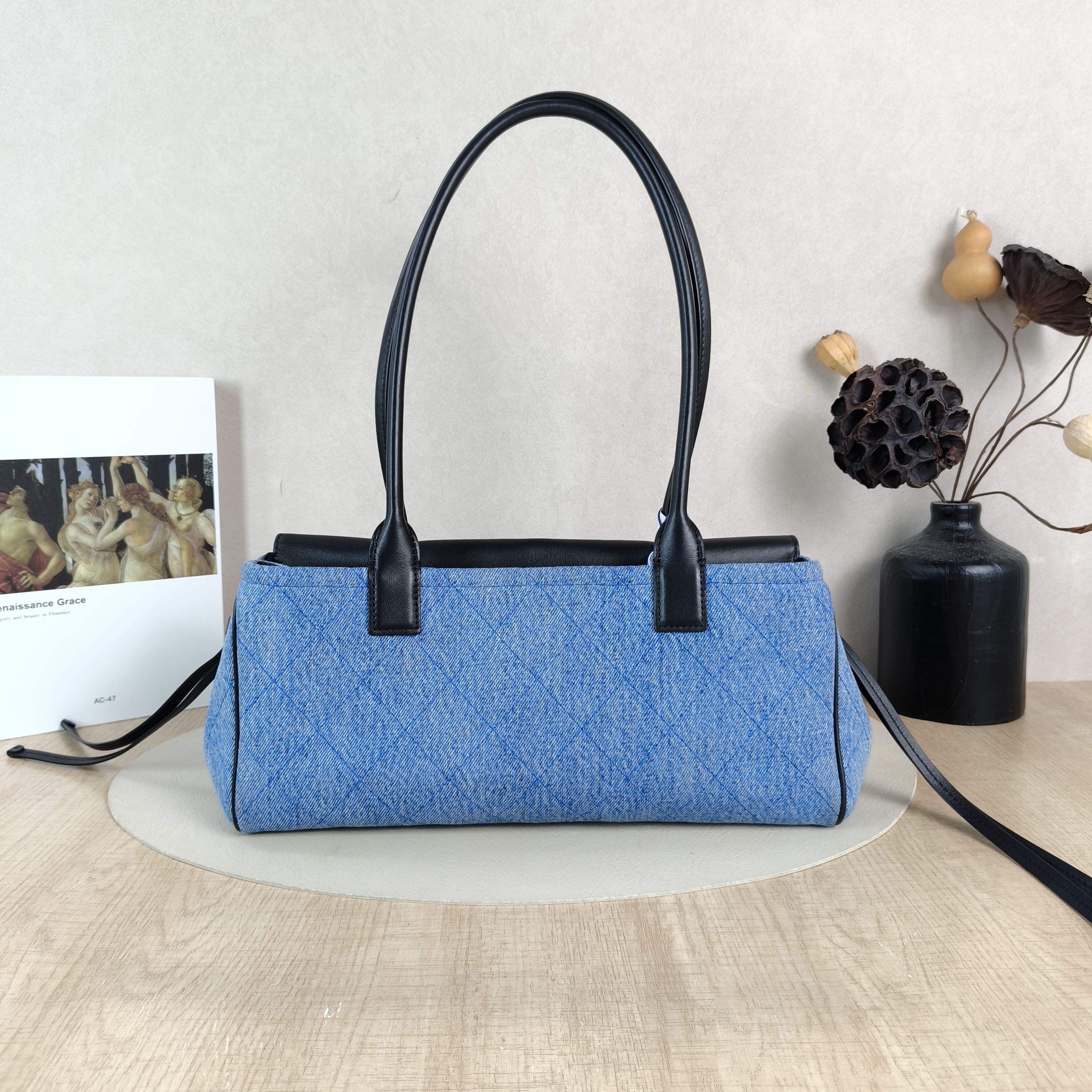 Chanel Shoulder Bag26a Collection Baguette Bag Blue Small32 × 12 × 17 cm — cover view 5 of 5