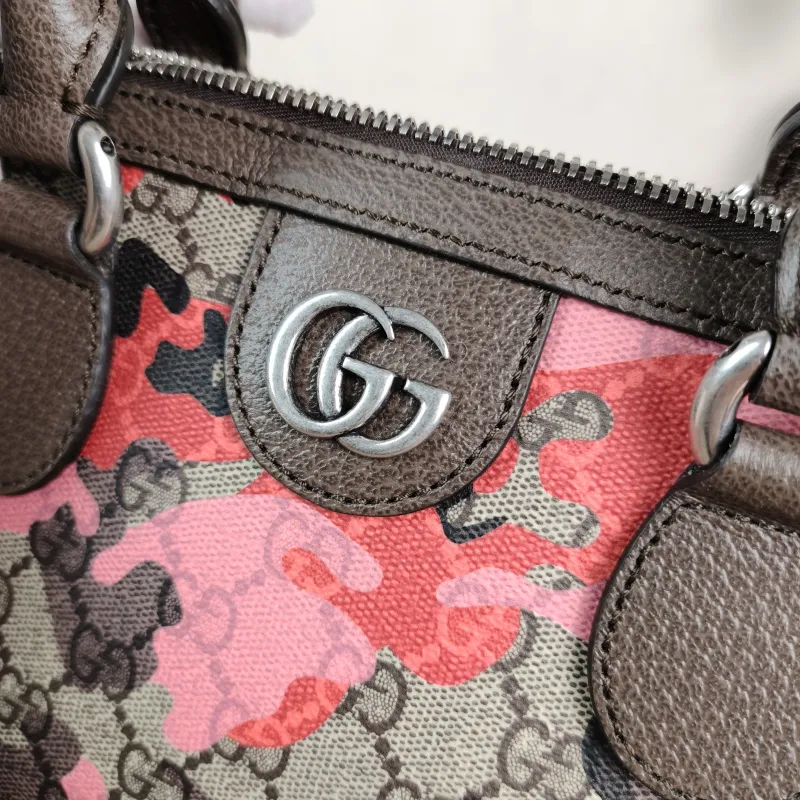GUCCI Top Handle Bag Top Handle Bag Pink Monogram PVC Small 25 × 14 × 16 cm — detail view 3 of 11