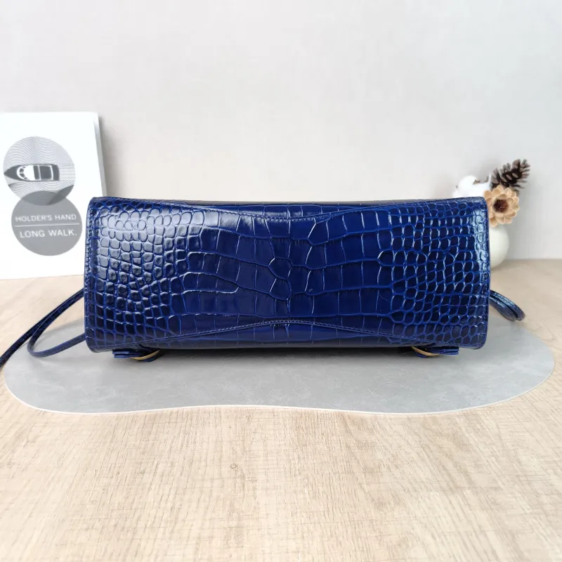 BALENCIAGA Crossbody Bag Neo Classic Blue Calfskin Small 33 × 15.5 × 21 cm — cover view 5 of 5