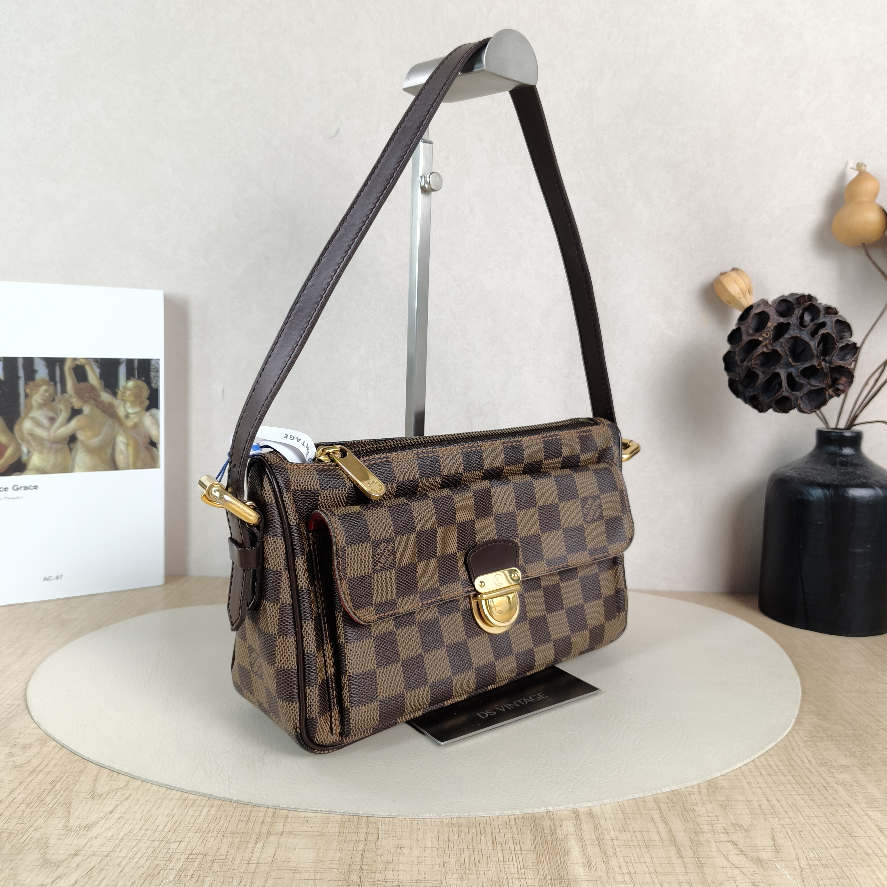 Louis Vuitton Shoulder Bag Vintage Shoulder Bag Damier Ebene PVC One Size26 × 8 × 15 cm — cover view 5 of 5