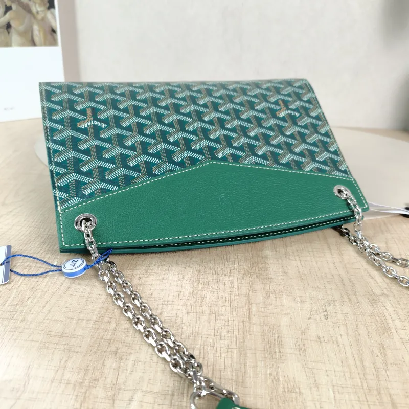 GOYARD Shoulder Bag Rouette Shoulder Bag Green ine Canvas Small 25.5 × 9 × 18 cm — detail view 10 of 10