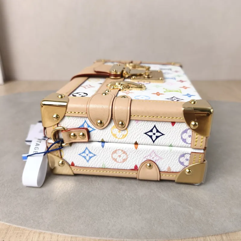 Louis Vuitton Crossbody Bag PETITE MALLE Box Multicolore PVC Mini 20 × 6 × 12.5 cm — detail view 12 of 14