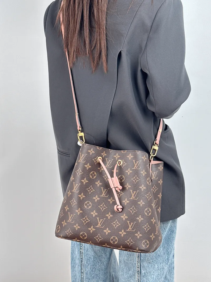 Louis Vuitton Shoulder Bag NÉONOÉ Bucket Bag PVC Medium 26 × 17.5 × 26 cm — on-model view 2 of 2
