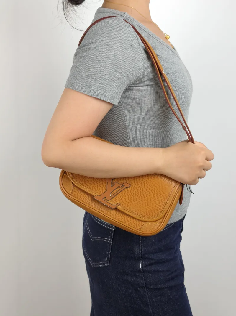 Louis Vuitton Shoulder Bag BUCI Epi Embossed Calfskin One Size 24.5 × 9 × 15.5 cm — on-model view 2 of 2