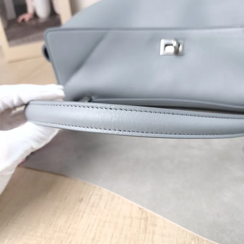 BALENCIAGA Crossbody Bag RODEO Blue Calfskin Medium 35 × 11 × 23.5 cm — detail view 14 of 14