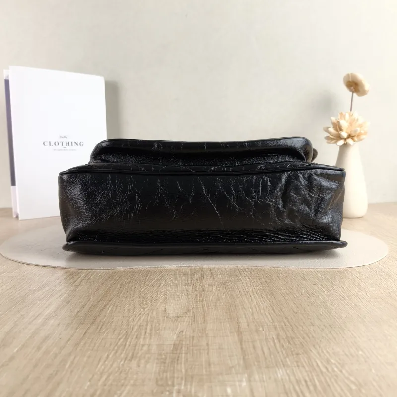 SAINT LAURENT Crossbody Bag Niki D Waxed Leather Calfskin Large 32 × 9 × 23 cm — cover view 4 of 5
