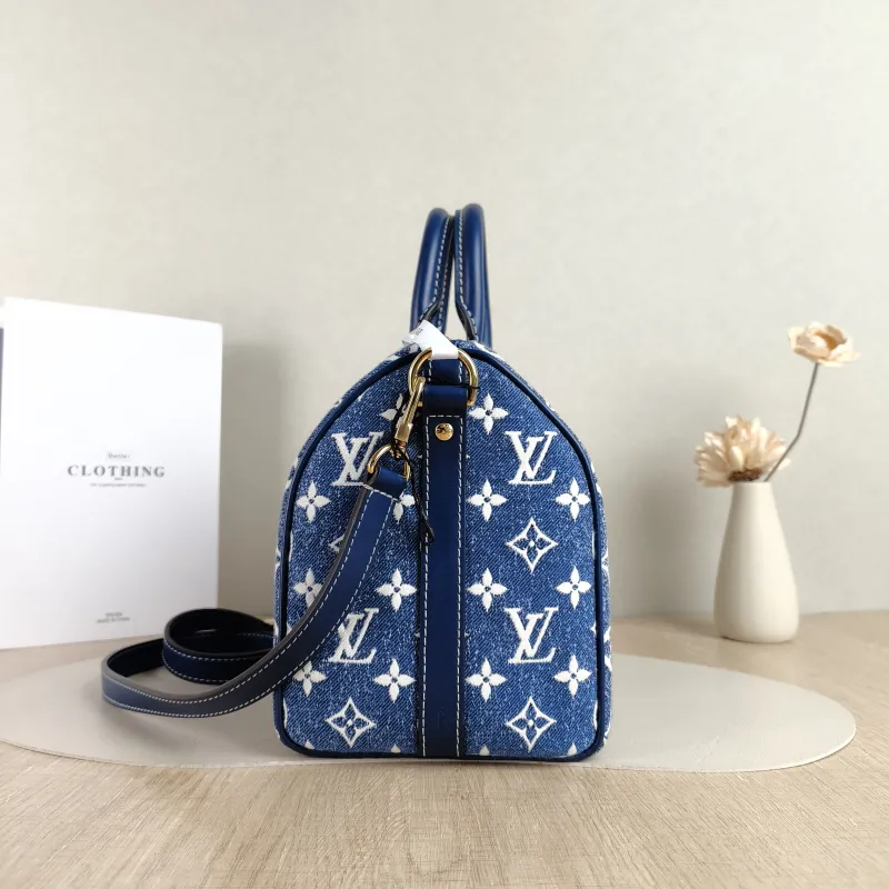 Louis Vuitton Crossbody Bag Speedy25 Blue Medium 25 × 15 × 19 cm — detail view 1 of 11