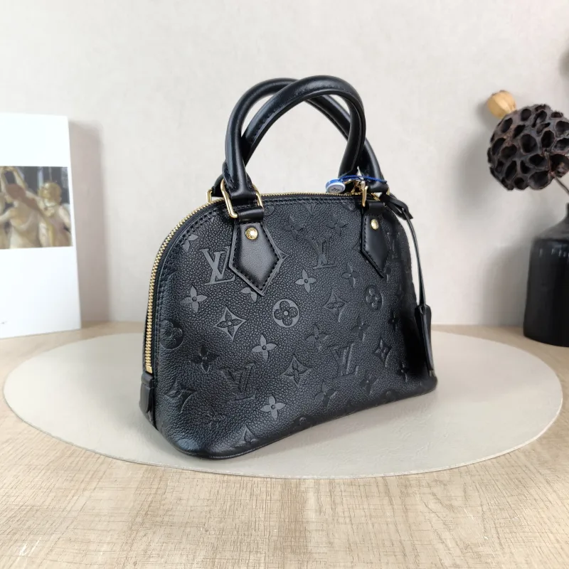 Louis Vuitton Top Handle Bag Alma BB Black Calfskin BB 23.5 × 11.5 × 17.5 cm — cover view 5 of 6