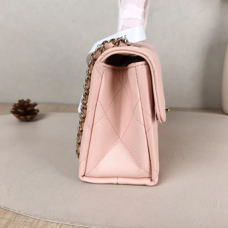 Chanel Crossbody Bag Top Handle Crossbody Bag Box Pink Calfskin One Size 19 × 8 × 12 cm — detail view 9 of 11